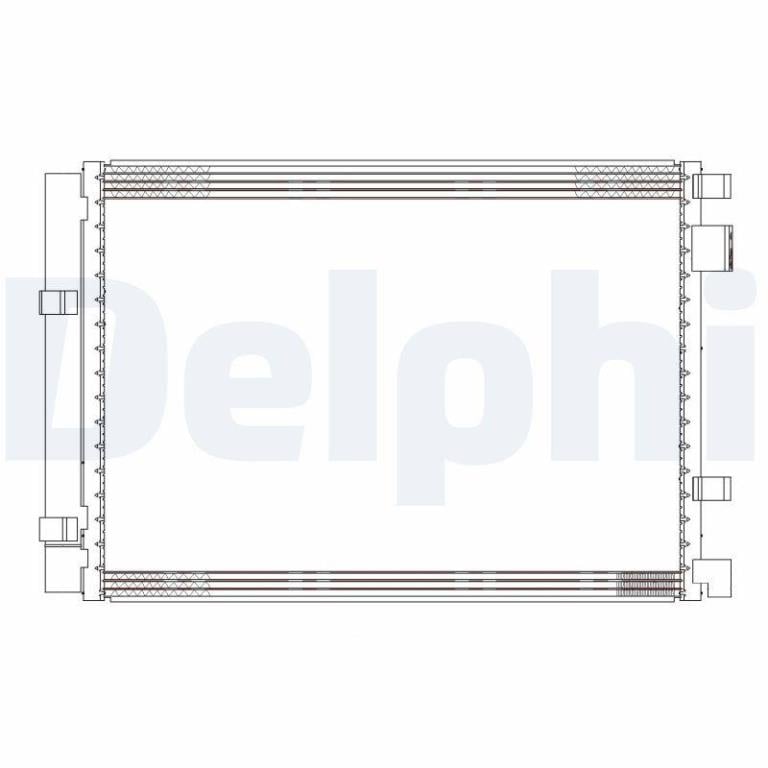 Condenseur, climatisation (Radiateur de climatisation) DELPHI ref. CF20306