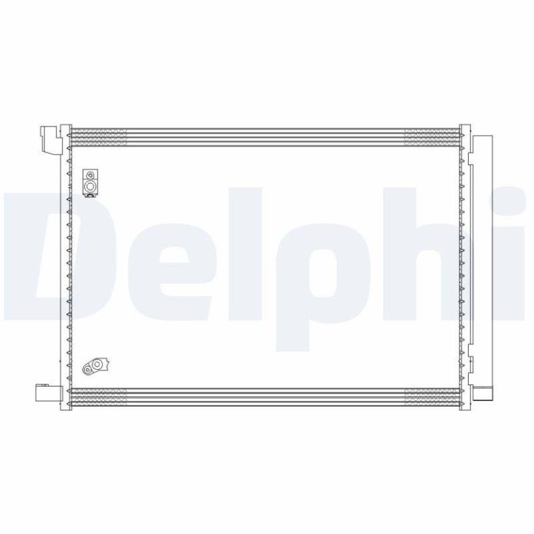 Condenseur, climatisation (Radiateur de climatisation) DELPHI ref. CF20308