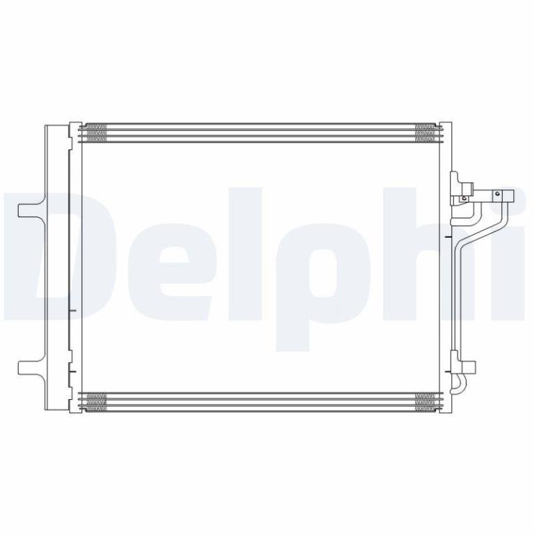 Condenseur, climatisation (Radiateur de climatisation) DELPHI ref. CF20311