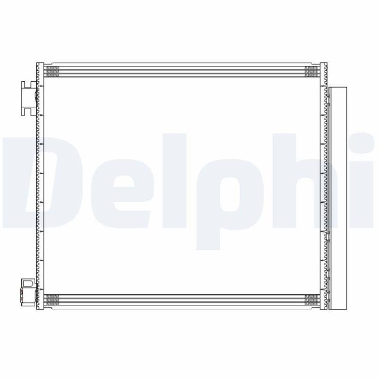 Condenseur, climatisation (Radiateur de climatisation) DELPHI ref. CF20313