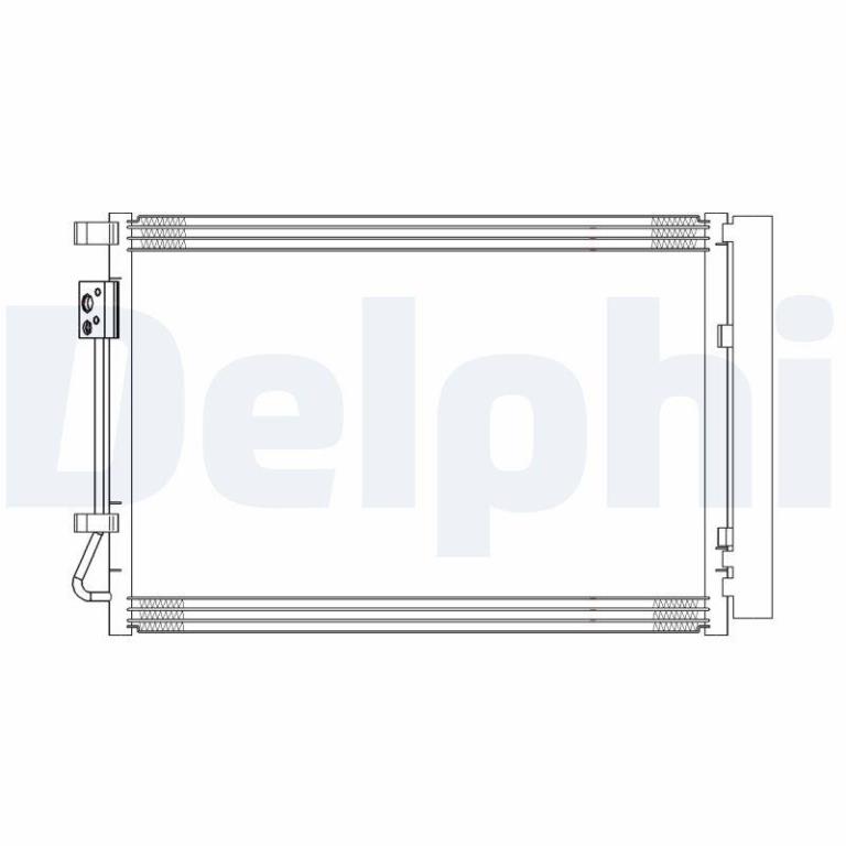 Condenseur, climatisation (Radiateur de climatisation) DELPHI CF20314