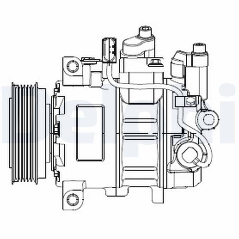 Compresseur, climatisation DELPHI ref. CS20474