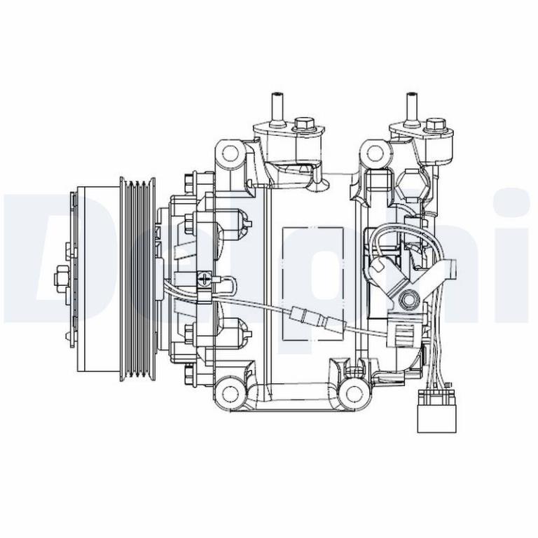 Compresseur, climatisation DELPHI ref. CS20515