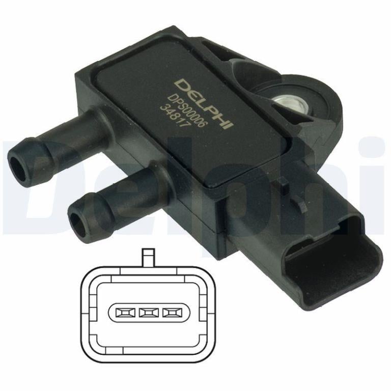 Sensor, presión gas de escape DELPHI ref. DPS00006
