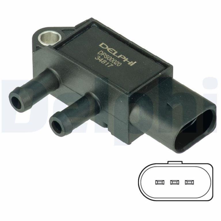 Sensor de pressão de gas de escape DELPHI ref. DPS00020