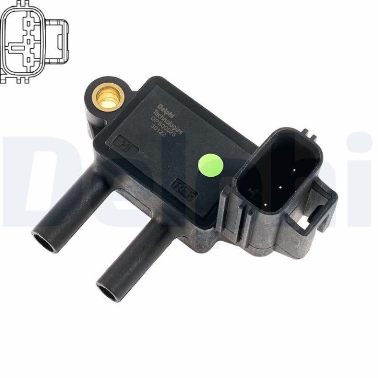 Sensor de pressão de gas de escape DELPHI DPS00026-12B1