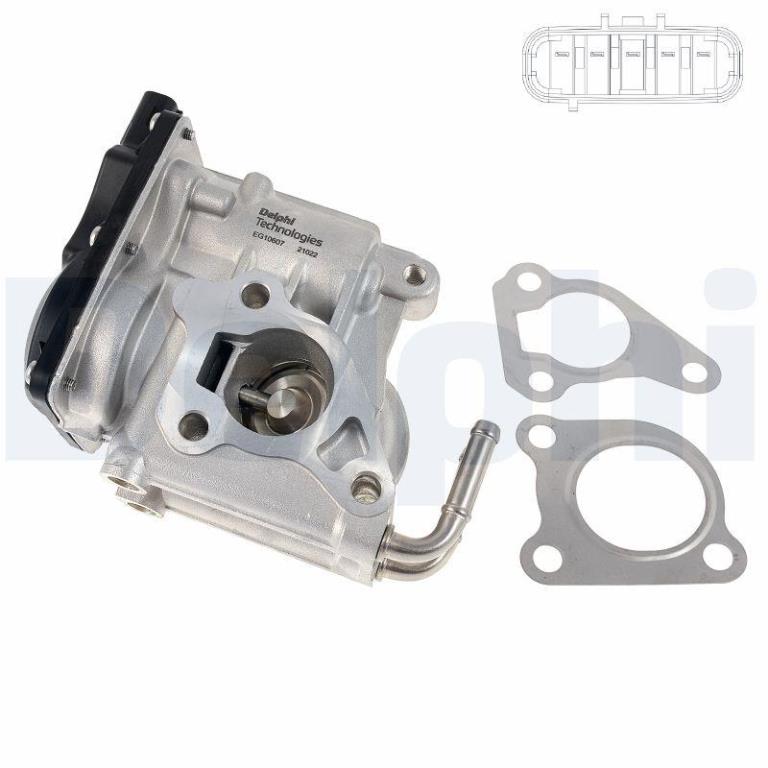 Vanne EGR DELPHI ref. EG10607-12B1