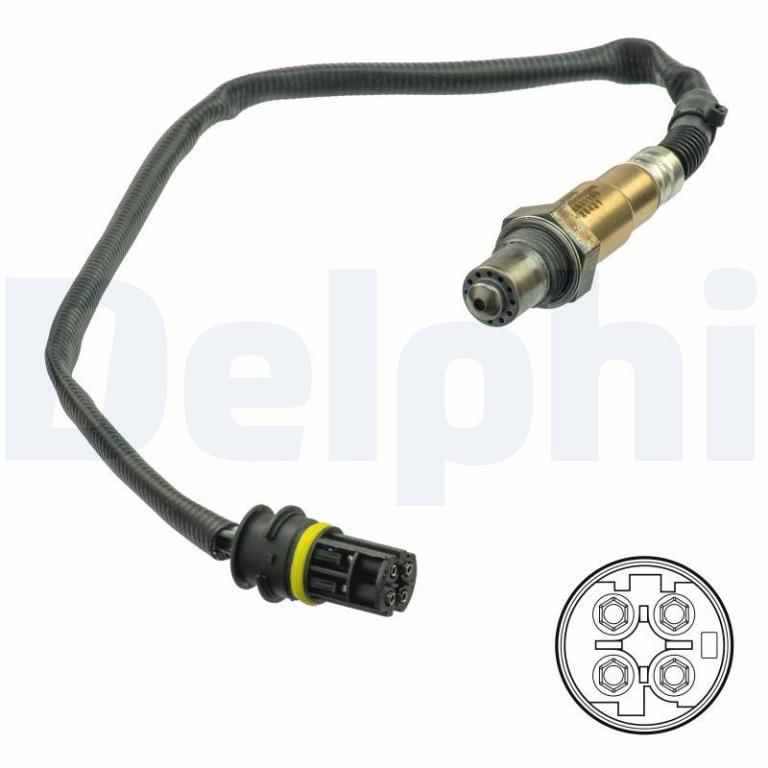 Sonde lambda (Sonde à oxygène) DELPHI ES20190-12B1