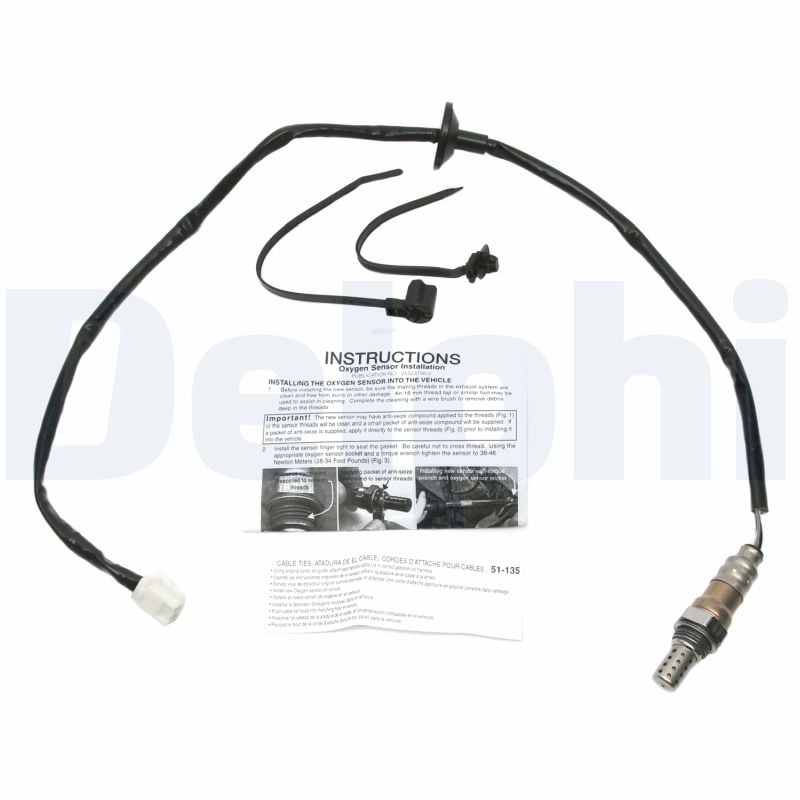Sonde lambda (Sonde à oxygène) DELPHI ES20372-12B1