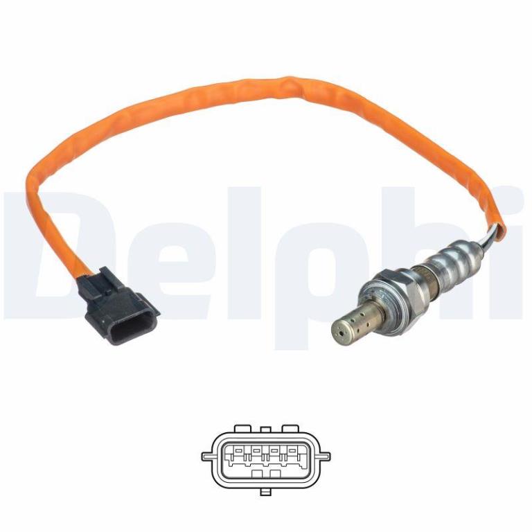 Sonde lambda (Sonde à oxygène) DELPHI ref. ES21059-12B1