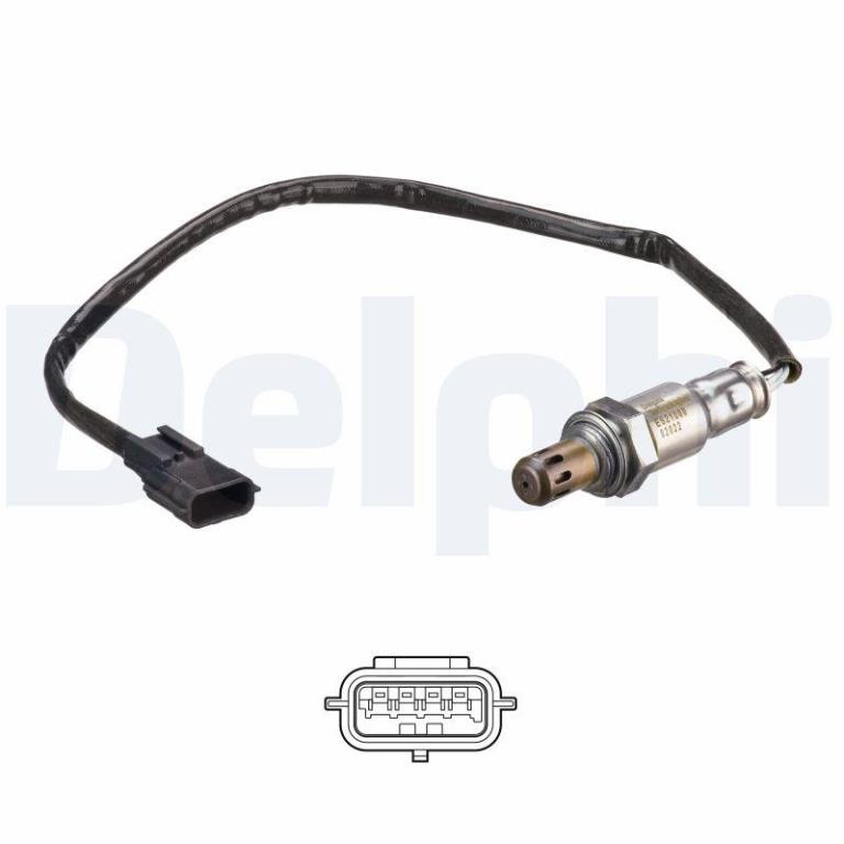 Sonde lambda (Sonde à oxygène) DELPHI ref. ES21060-12B1