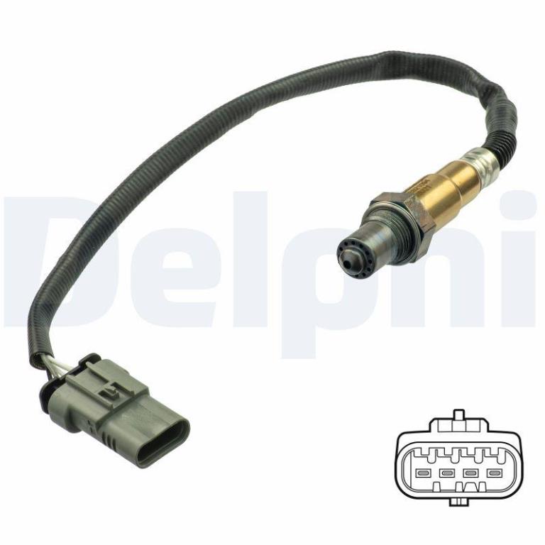 Sonde lambda (Sonde à oxygène) DELPHI ref. ES21094-12B1