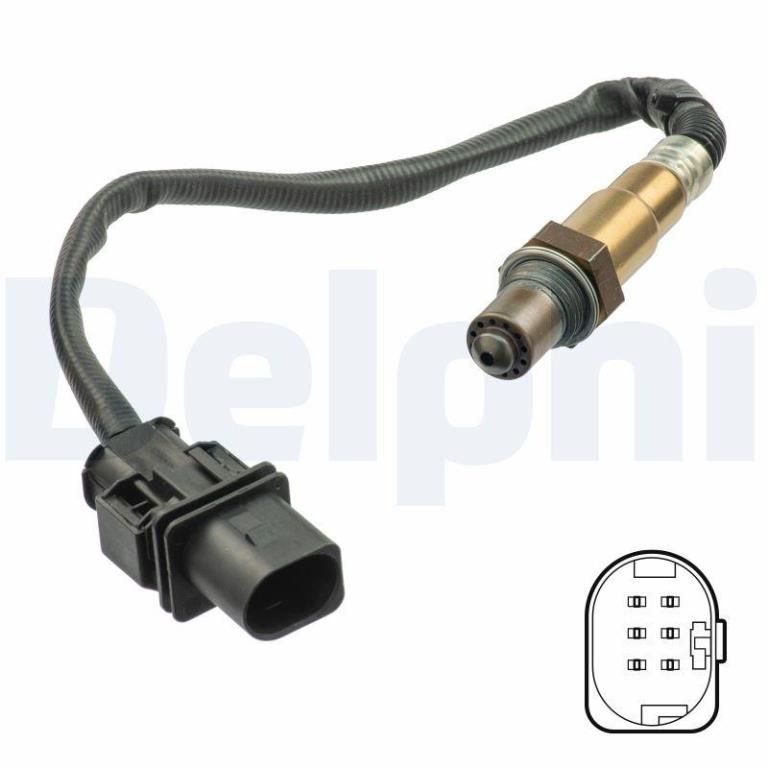 Sonde lambda (Sonde à oxygène) DELPHI ref. ES21113-12B1