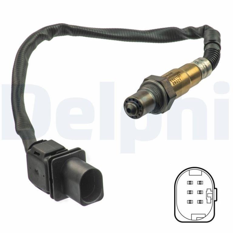 Sonde lambda (Sonde à oxygène) DELPHI ref. ES21127-12B1