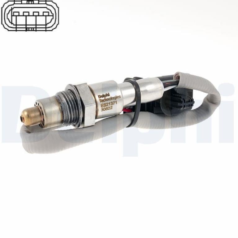 Sonde lambda (Sonde à oxygène) DELPHI ref. ES21371-12B1