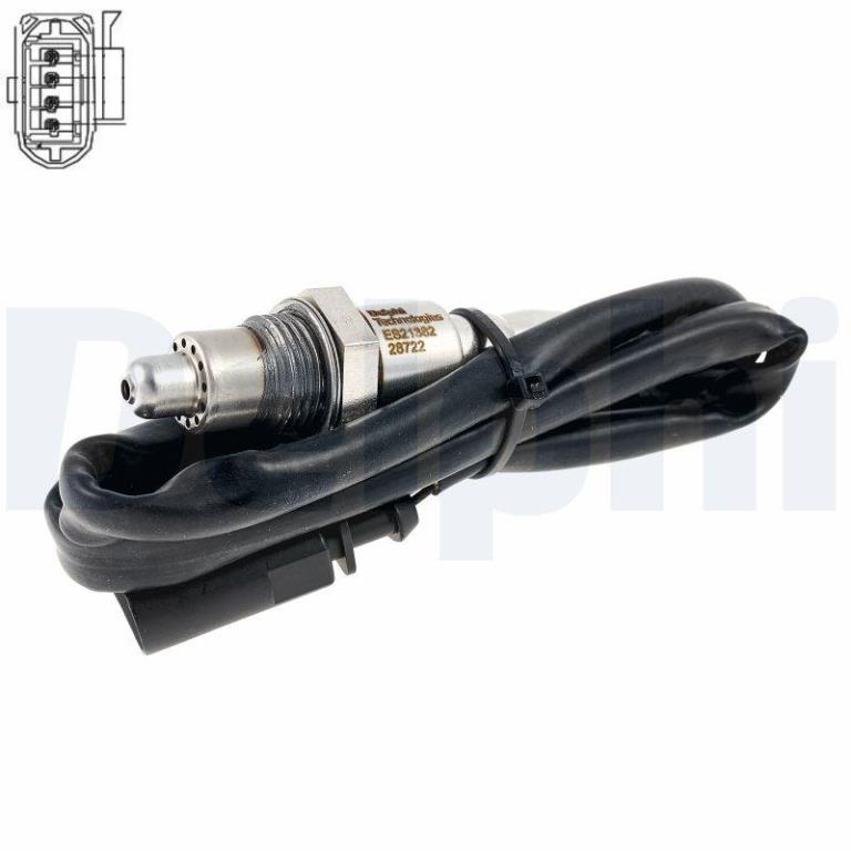 Sonde lambda (Sonde à oxygène) DELPHI ES21382-12B1