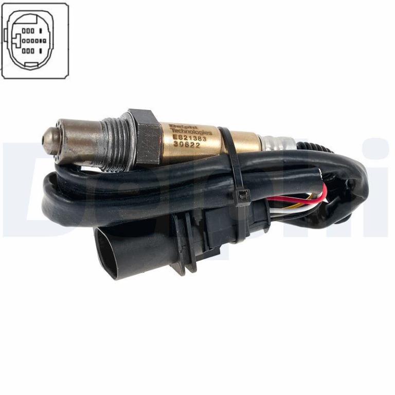 Sonde lambda (Sonde à oxygène) DELPHI ref. ES21383-12B1