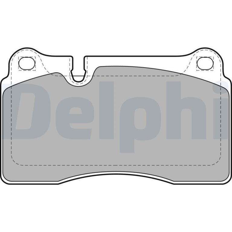 Jeu de 4 plaquettes de frein DELPHI LP2012