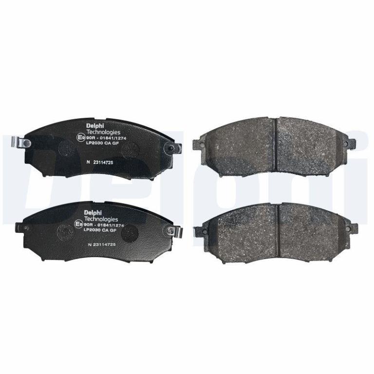 Jeu de 4 plaquettes de frein DELPHI ref. LP2030