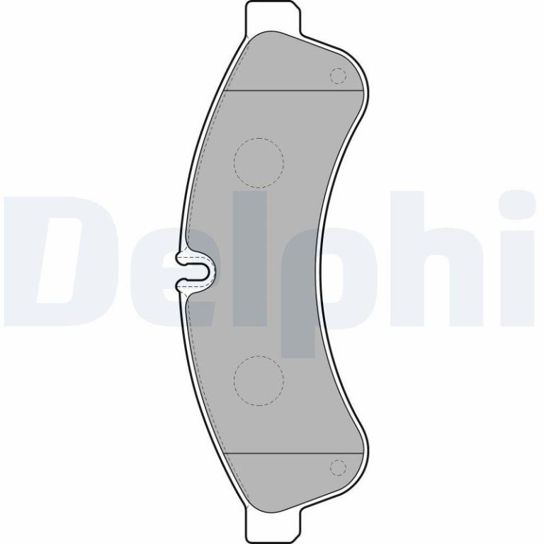 Jeu de 4 plaquettes de frein DELPHI ref. LP2063