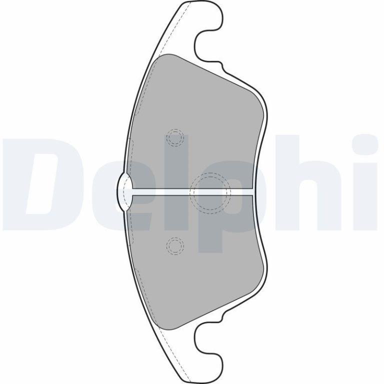 Jeu de 4 plaquettes de frein DELPHI ref. LP2099