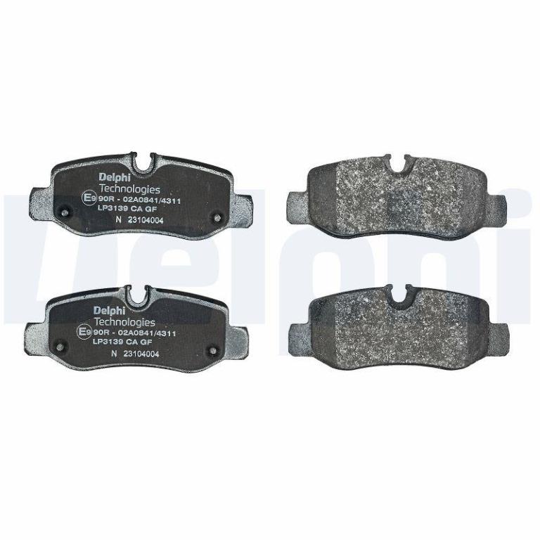 Jeu de 4 plaquettes de frein DELPHI ref. LP3139