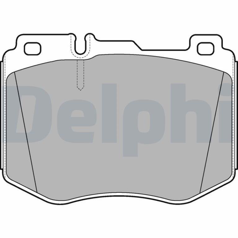Jogo de 4 pastilhas de travão DELPHI LP3172
