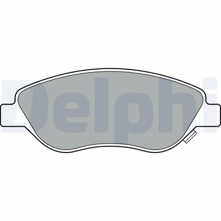 Jeu de 4 plaquettes de frein DELPHI ref. LP3360