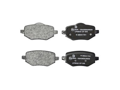 Jeu de 4 plaquettes de frein DELPHI LP3640