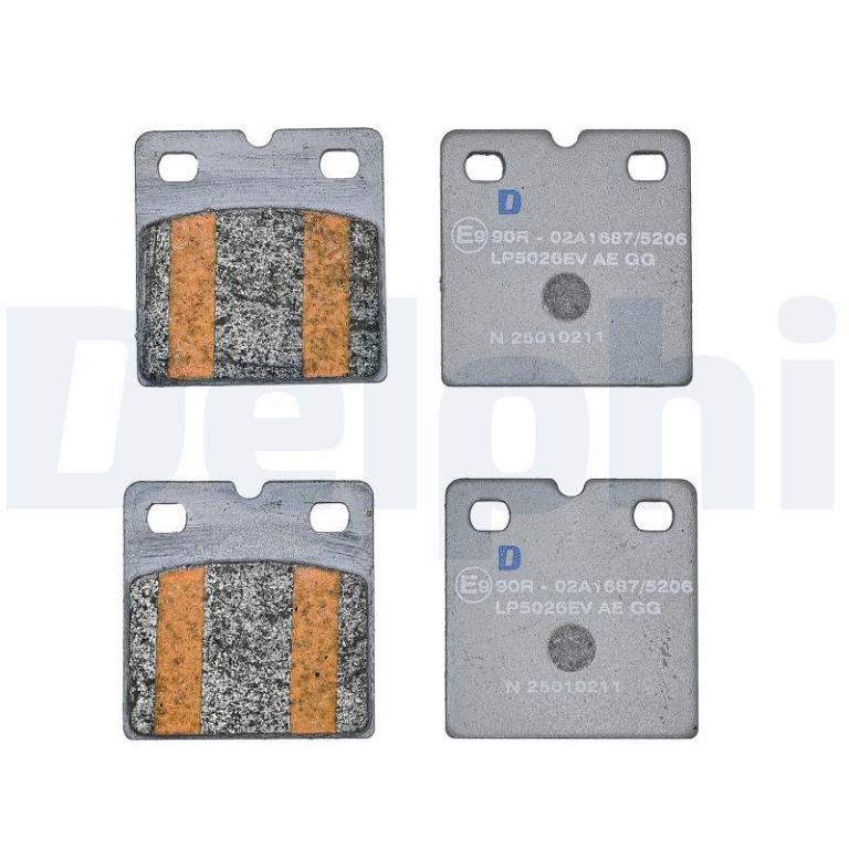 Juego de 4 pastillas de freno (Almohadilla de freno) DELPHI ref. LP5026EV