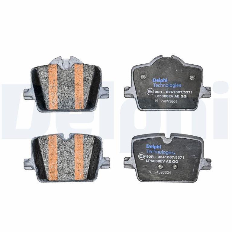 Jeu de 4 plaquettes de frein DELPHI ref. LP5068EV
