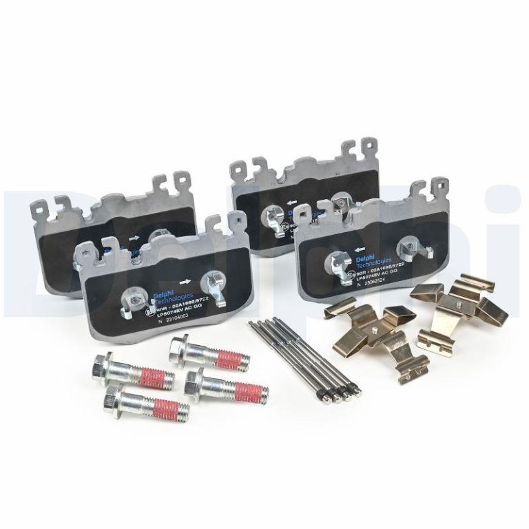 Juego de 4 pastillas de freno (Almohadilla de freno) DELPHI ref. LP5074EV