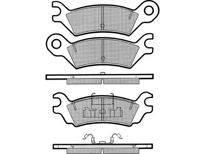 Juego de 4 pastillas de freno (Almohadilla de freno) DELPHI ref. LP631