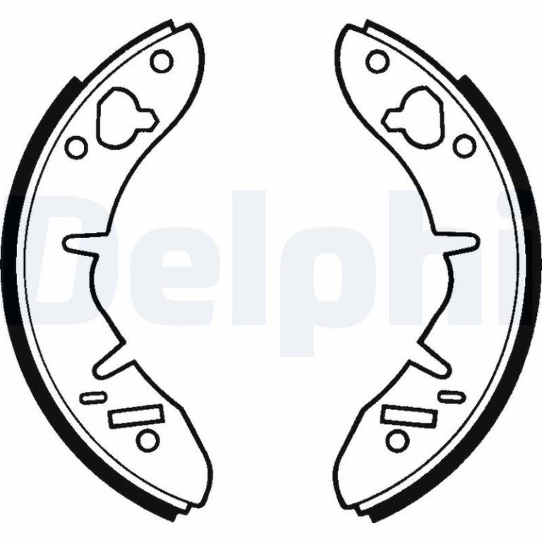 Juego de 4 zapatas de frenos DELPHI ref. LS1015