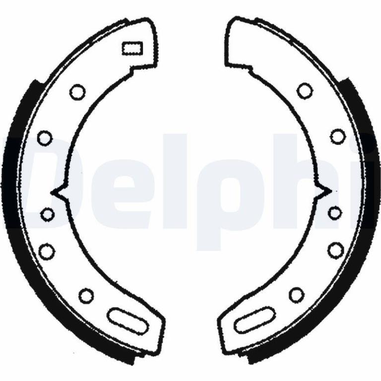 Juego de 4 zapatas de frenos DELPHI ref. LS1037