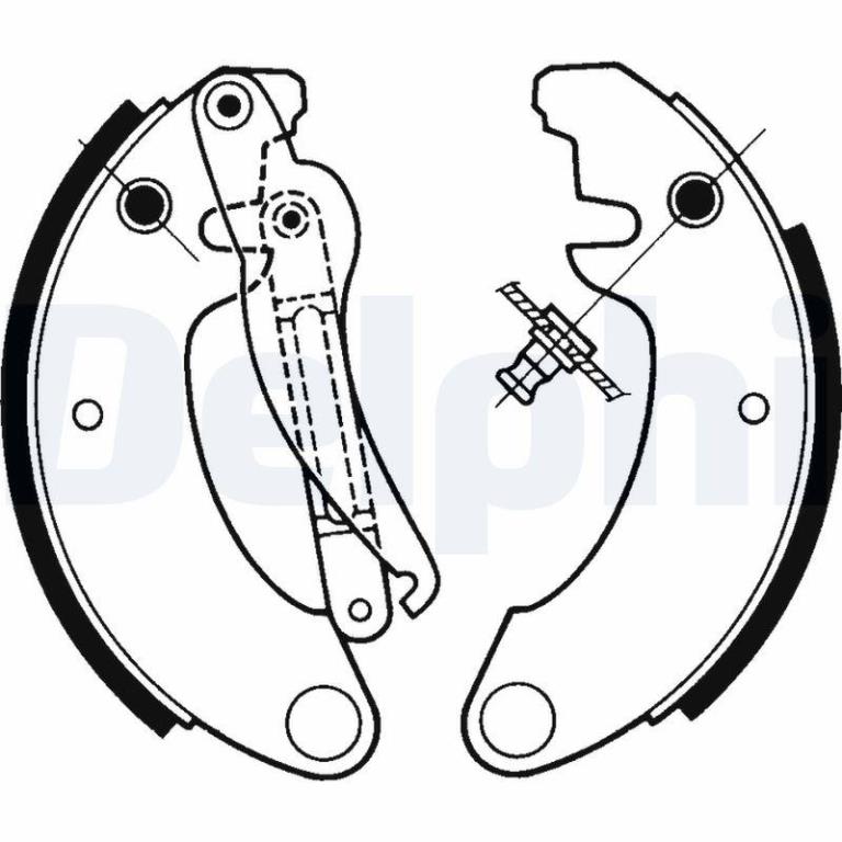 Juego de 4 zapatas de frenos DELPHI ref. LS1157