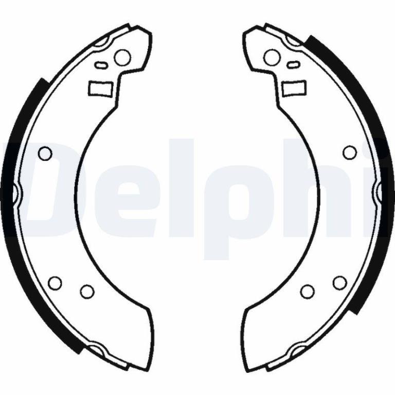 Juego de 4 zapatas de frenos DELPHI ref. LS1232