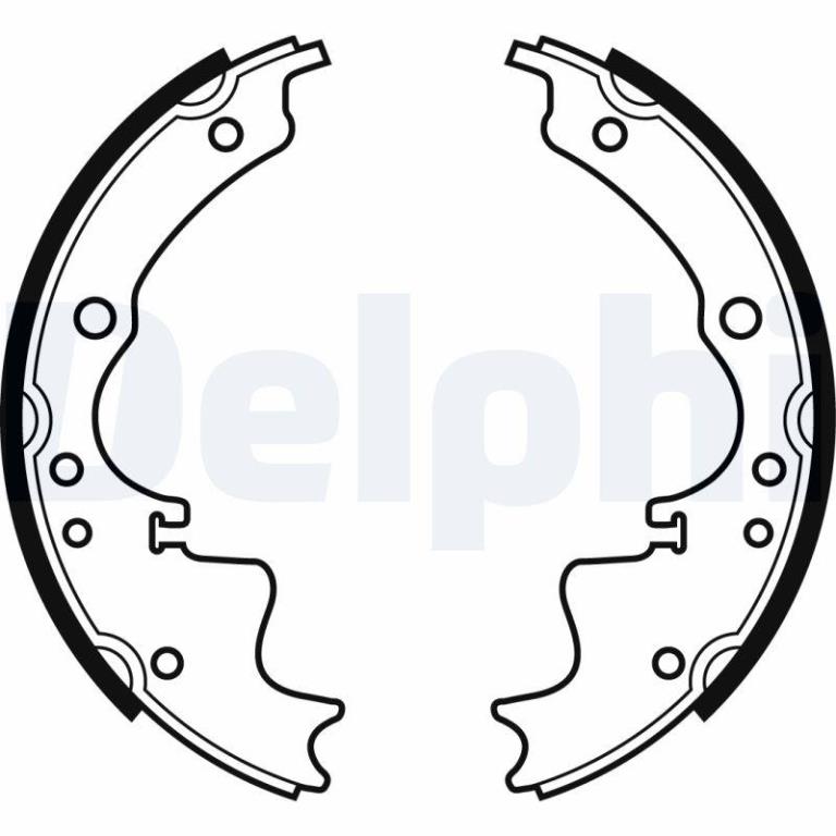 Juego de 4 zapatas de frenos DELPHI ref. LS1261