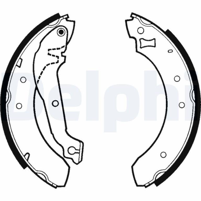 Juego de 4 zapatas de frenos DELPHI ref. LS1268