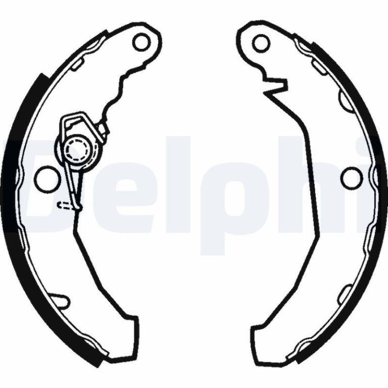 Juego de 4 zapatas de frenos DELPHI ref. LS1272