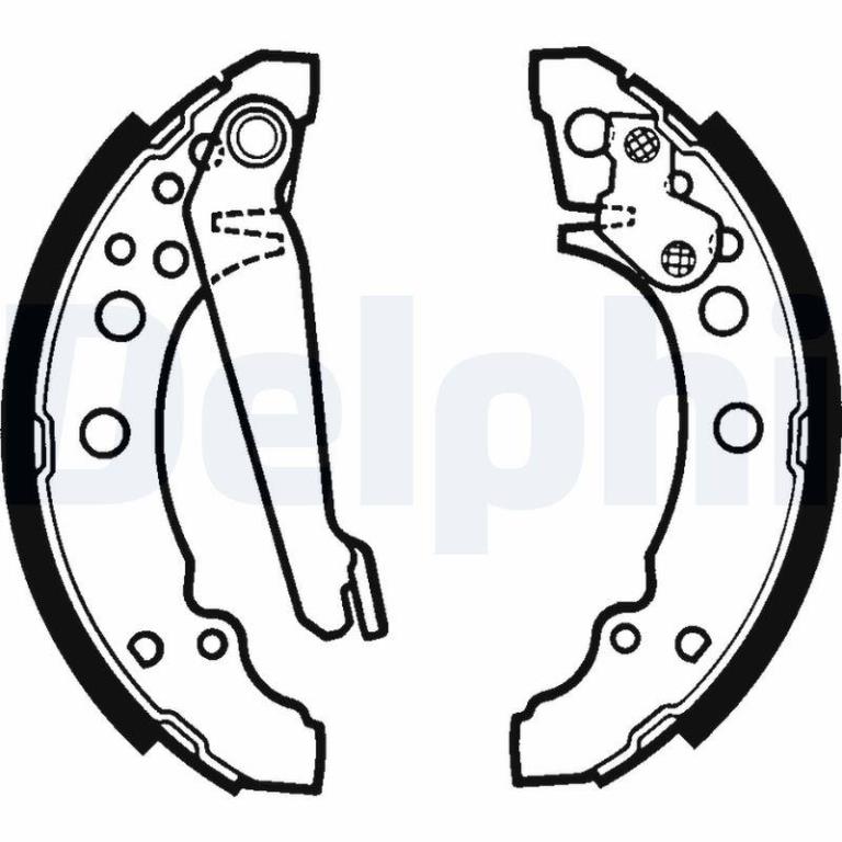 Juego de 4 zapatas de frenos DELPHI ref. LS1276