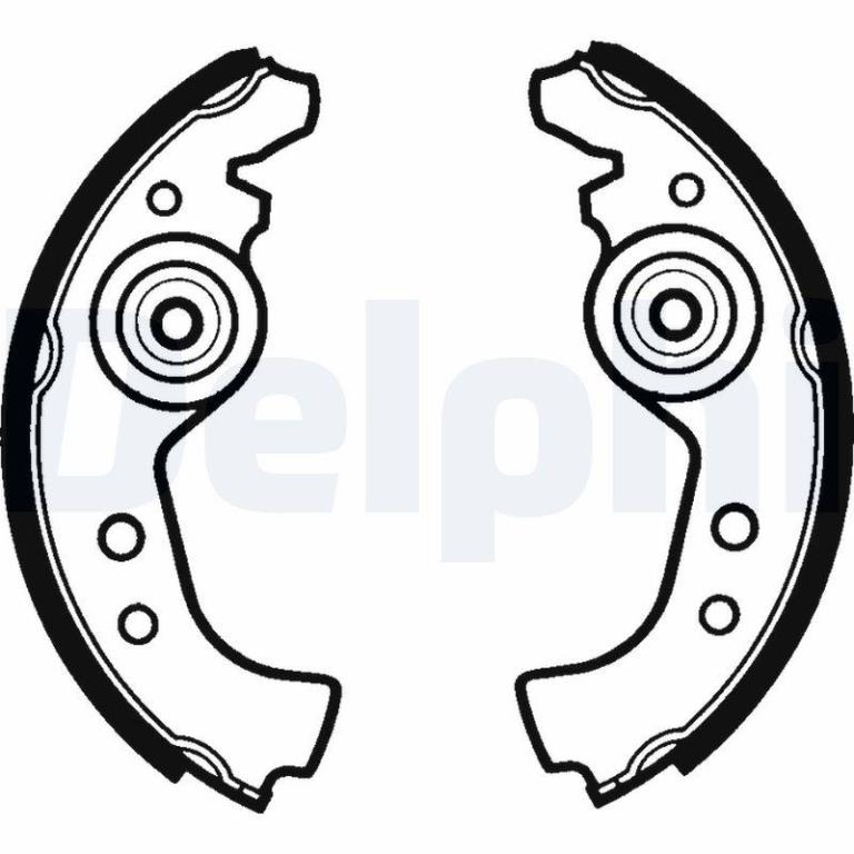 Juego de 4 zapatas de frenos DELPHI ref. LS1290