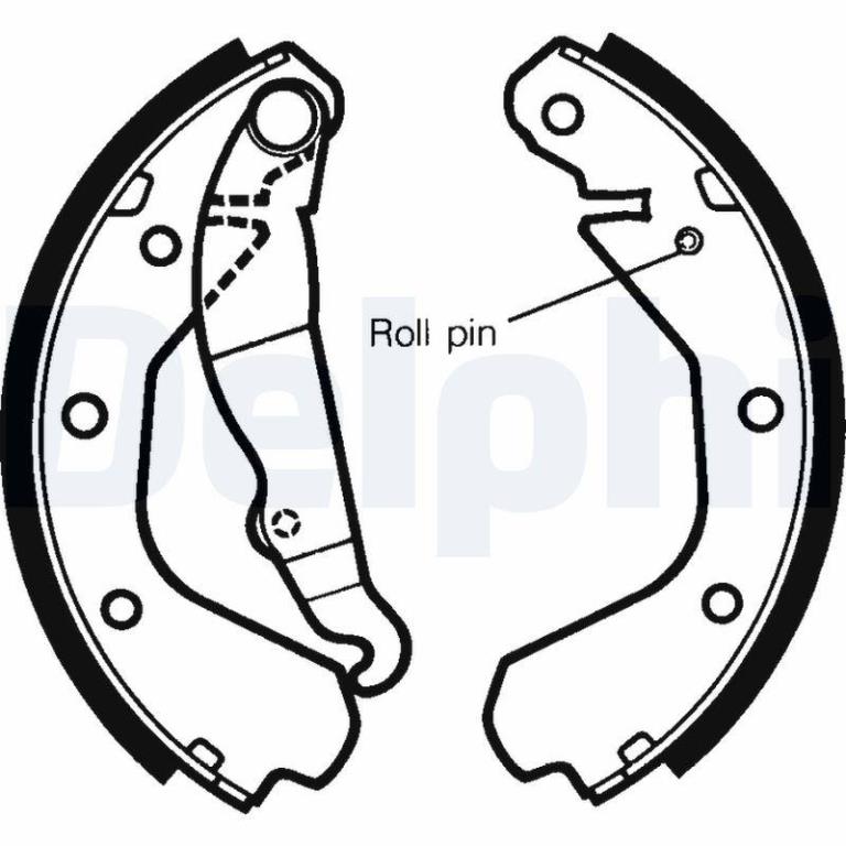 Juego de 4 zapatas de frenos DELPHI ref. LS1292