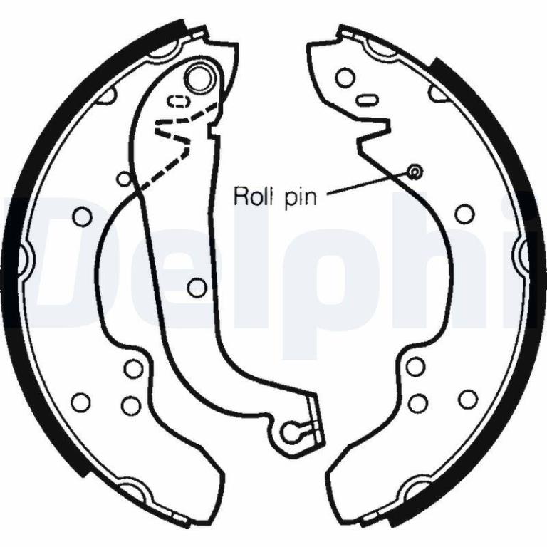 Juego de 4 zapatas de frenos DELPHI ref. LS1295