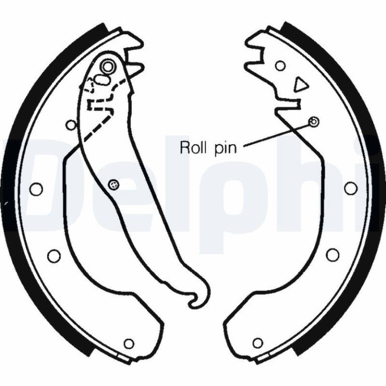 Juego de 4 zapatas de frenos DELPHI ref. LS1297