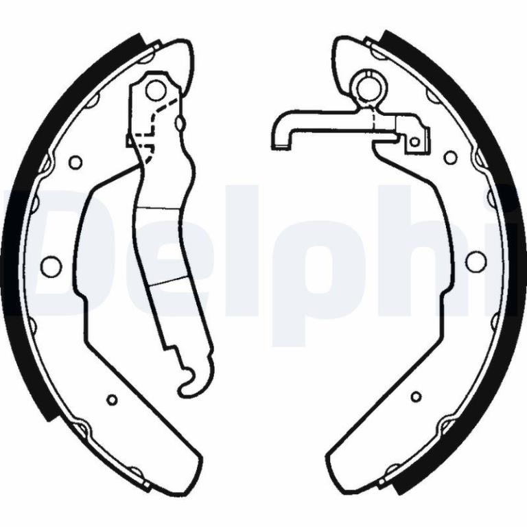 Juego de 4 zapatas de frenos DELPHI ref. LS1301