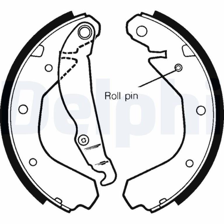 Juego de 4 zapatas de frenos DELPHI ref. LS1307