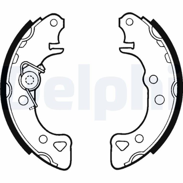 Juego de 4 zapatas de frenos DELPHI ref. LS1319