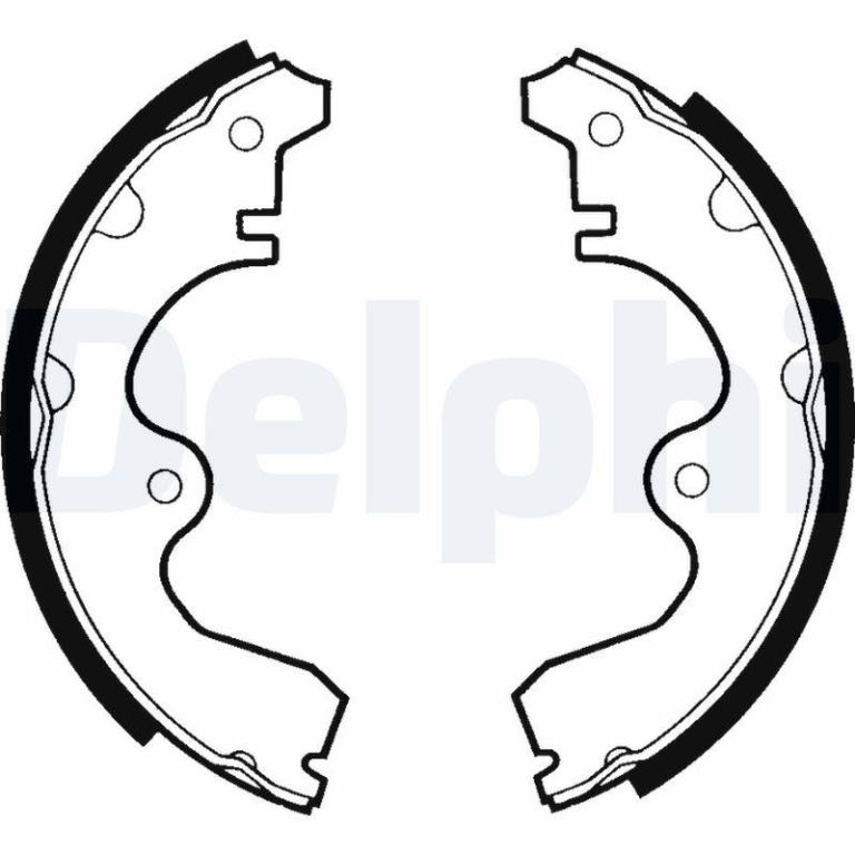 Juego de 4 zapatas de frenos DELPHI ref. LS1333