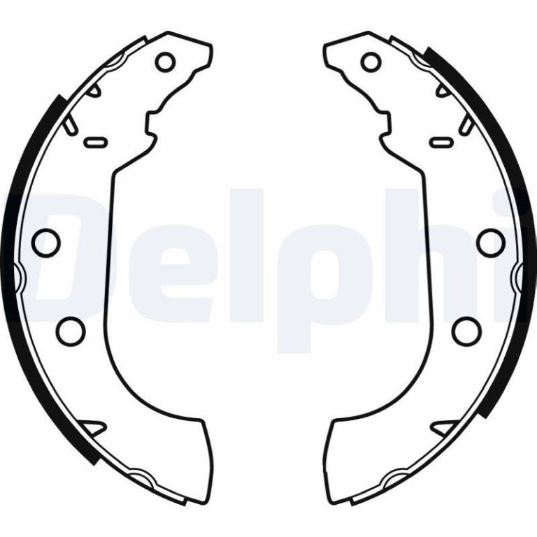 Juego de 4 zapatas de frenos DELPHI ref. LS1347